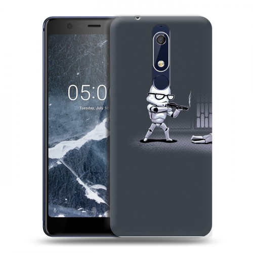 Дизайнерский пластиковый чехол для Nokia 5.1 Half life