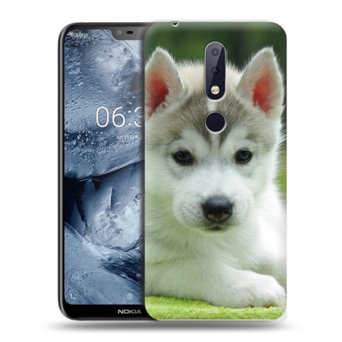 Дизайнерский силиконовый чехол для Nokia 6.1 Plus Щенки