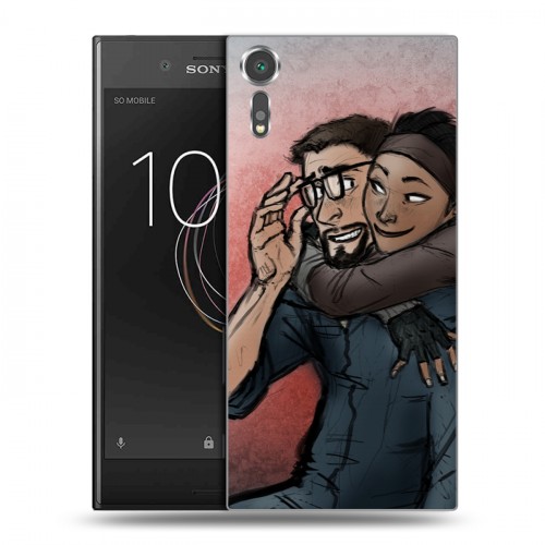 Дизайнерский пластиковый чехол для Sony Xperia XZs Half life