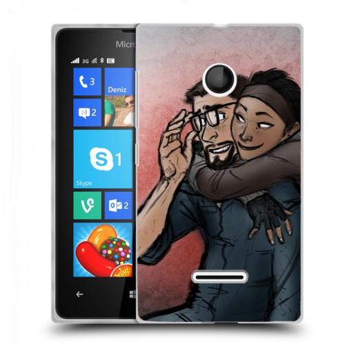 Дизайнерский пластиковый чехол для Microsoft Lumia 435 Half life