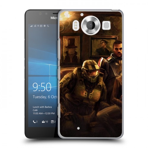 Дизайнерский пластиковый чехол для Microsoft Lumia 950 Half life