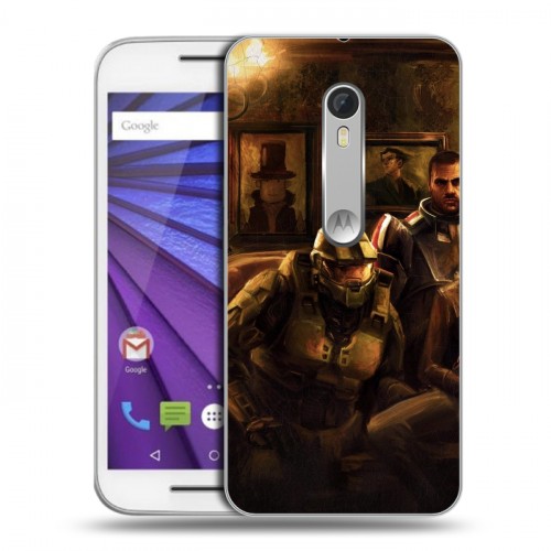 Дизайнерский пластиковый чехол для Lenovo Moto G Half life