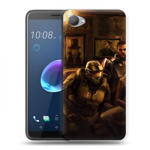 Дизайнерский пластиковый чехол для HTC Desire 12 Half life