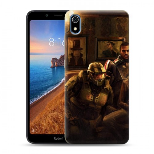 Дизайнерский силиконовый чехол для Xiaomi RedMi 7A Half life