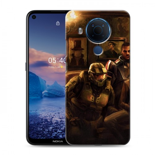 Дизайнерский силиконовый чехол для Nokia 5.4 Half life