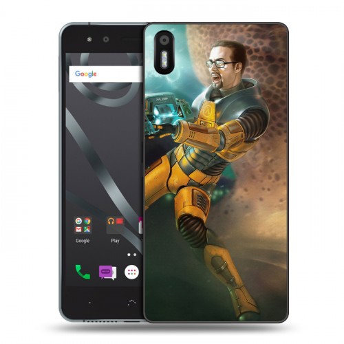 Дизайнерский пластиковый чехол для BQ Aquaris X5 Half life