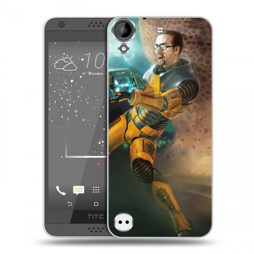 Дизайнерский пластиковый чехол для HTC Desire 530 Half life