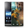 Дизайнерский пластиковый чехол для Sony Xperia S Half life