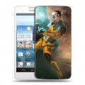 Дизайнерский пластиковый чехол для Huawei Ascend D2 Half life