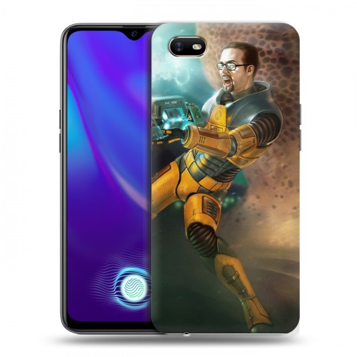 Дизайнерский силиконовый с усиленными углами чехол для OPPO A1k Half life