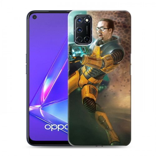 Дизайнерский пластиковый чехол для OPPO A52 Half life