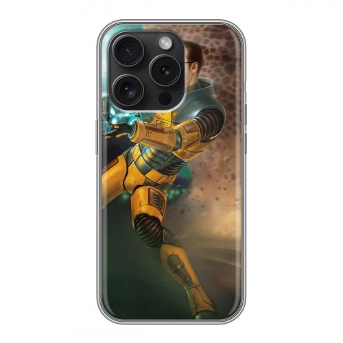 Дизайнерский силиконовый чехол для Iphone 15 Pro Half life