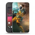 Дизайнерский пластиковый чехол для HTC Desire 200 Half life