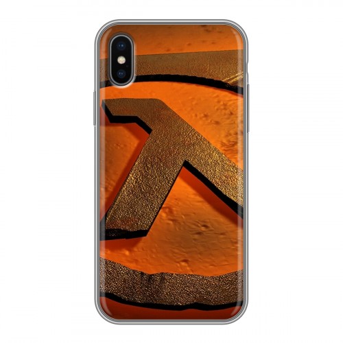 Дизайнерский силиконовый чехол для Iphone x10 Half life