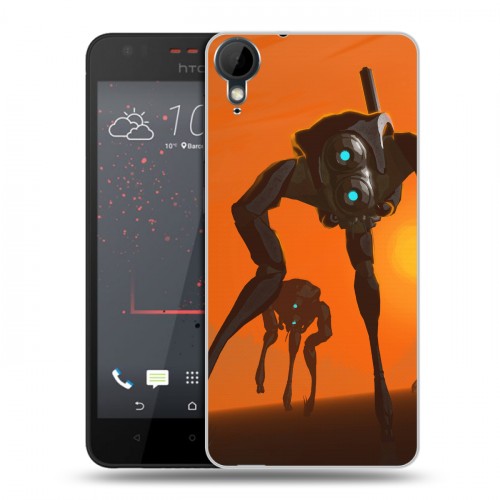 Дизайнерский пластиковый чехол для HTC Desire 825 Half life