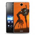 Дизайнерский пластиковый чехол для Sony Xperia TX Half life