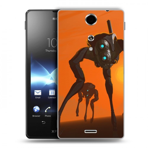 Дизайнерский пластиковый чехол для Sony Xperia TX Half life