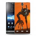 Дизайнерский пластиковый чехол для Sony Xperia S Half life