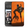 Дизайнерский пластиковый чехол для HTC Desire 700 Half life