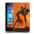 Дизайнерский пластиковый чехол для Microsoft Lumia 435 Half life