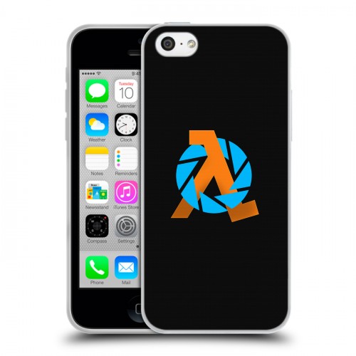 Дизайнерский пластиковый чехол для Iphone 5c Half life