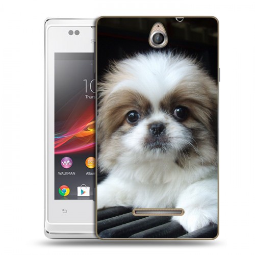 Дизайнерский пластиковый чехол для Sony Xperia E Щенки