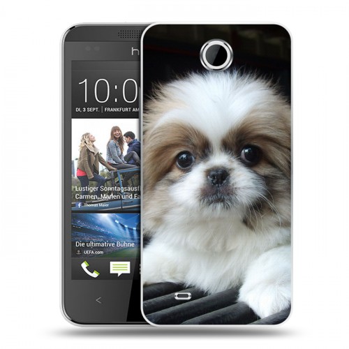 Дизайнерский силиконовый чехол для HTC Desire 300 Щенки