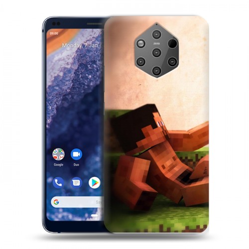 Дизайнерский силиконовый чехол для Nokia 9 PureView Minecraft