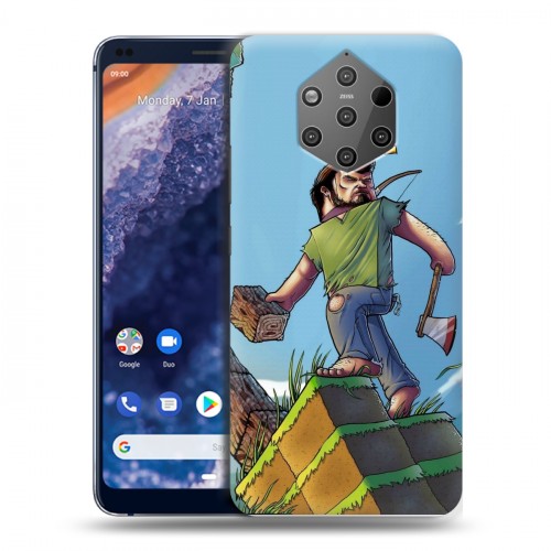 Дизайнерский силиконовый чехол для Nokia 9 PureView Minecraft