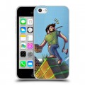 Дизайнерский пластиковый чехол для Iphone 5c Minecraft