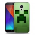 Дизайнерский пластиковый чехол для Meizu MX5 Minecraft