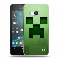 Дизайнерский пластиковый чехол для Microsoft Lumia 550 Minecraft