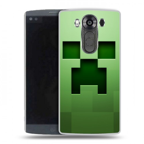 Дизайнерский пластиковый чехол для LG V10 Minecraft