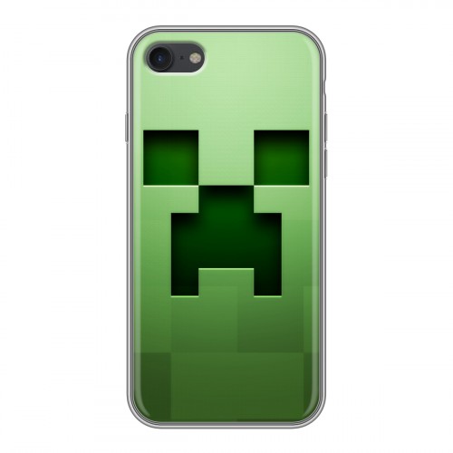 Дизайнерский силиконовый чехол для Iphone 7 Minecraft