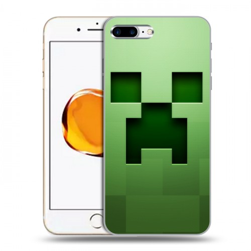 Дизайнерский пластиковый чехол для Iphone 7 Plus / 8 Plus Minecraft