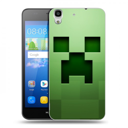 Дизайнерский пластиковый чехол для Huawei Y6 Minecraft
