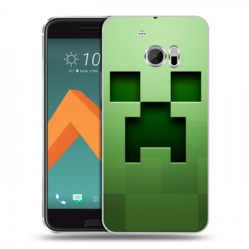 Дизайнерский пластиковый чехол для HTC 10 Minecraft