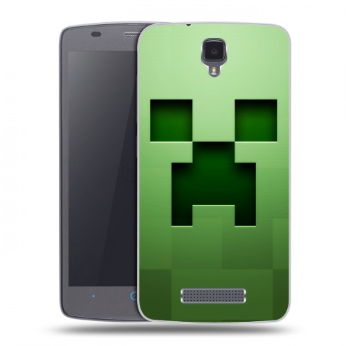 Дизайнерский силиконовый чехол для ZTE Blade L5 Minecraft