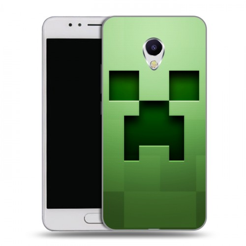 Дизайнерский силиконовый чехол для Meizu M5s Minecraft