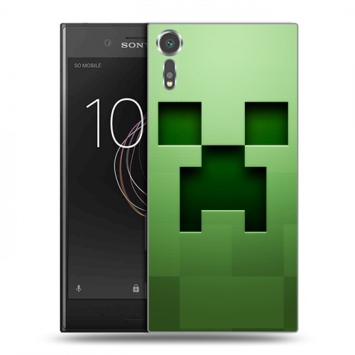 Дизайнерский пластиковый чехол для Sony Xperia XZs Minecraft