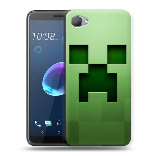 Дизайнерский пластиковый чехол для HTC Desire 12 Minecraft