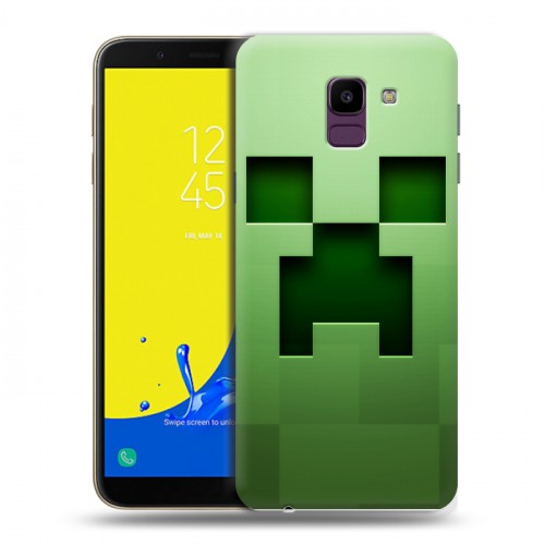 Дизайнерский пластиковый чехол для Samsung Galaxy J6 Minecraft