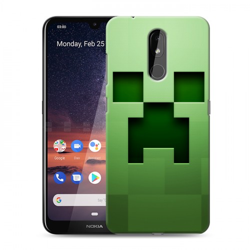 Дизайнерский силиконовый чехол для Nokia 3.2 Minecraft