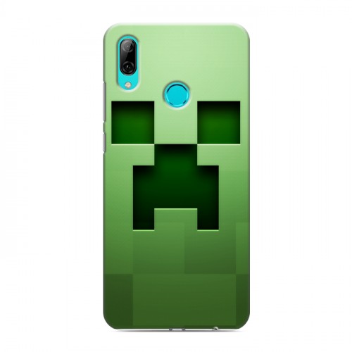 Дизайнерский пластиковый чехол для Huawei Y7 (2019) Minecraft