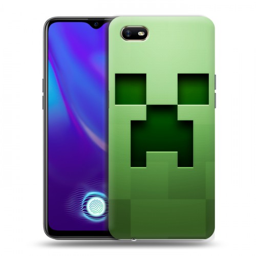 Дизайнерский силиконовый с усиленными углами чехол для OPPO A1k Minecraft