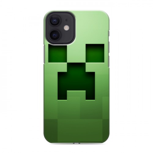 Дизайнерский пластиковый чехол для Iphone 12 Mini Minecraft