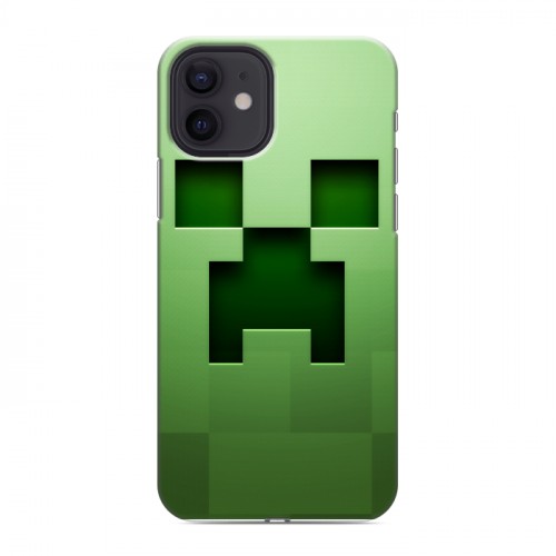 Дизайнерский силиконовый чехол для Iphone 12 Minecraft