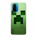 Дизайнерский силиконовый чехол для Xiaomi Poco F3 Minecraft