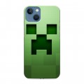 Дизайнерский силиконовый чехол для Iphone 13 Minecraft