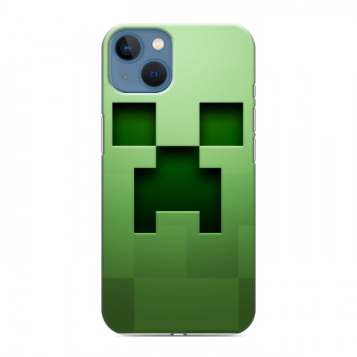 Дизайнерский силиконовый чехол для Iphone 13 Minecraft